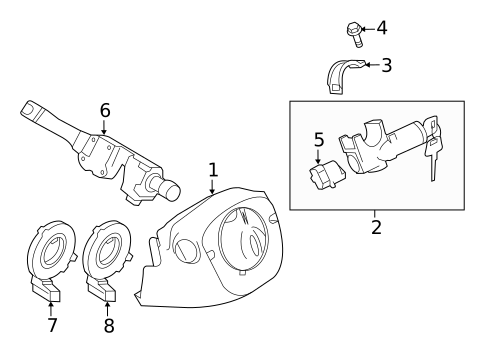 Ignition Lock for 2017 Nissan Versa Note #0