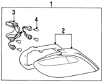 9240429050 - : 1996-1998 Hyundai Elantra - Lens &amp; Housing for Hyundai: Elantra Image