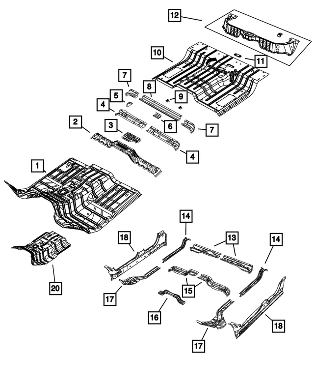 68752855AB - : Tunnel Silencer for Mopar Image