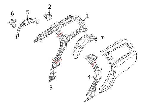 Inner Structure for 2010 Volvo V70 #0