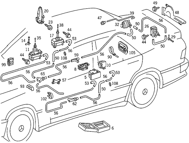 8000348 - Vacuum System: Pump for Mercedes-Benz Image image