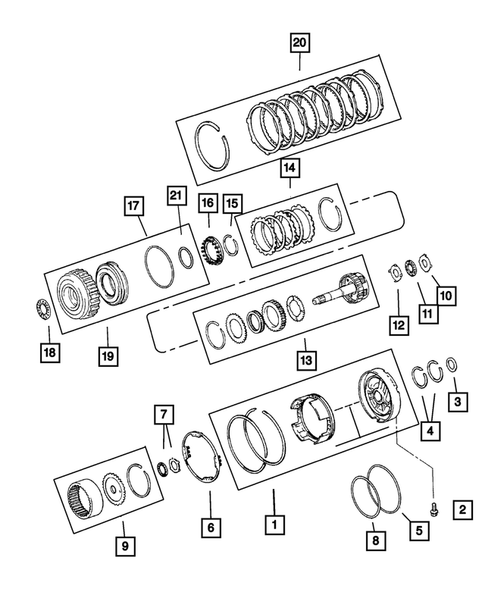 Gear Train for 2001 Jeep Cherokee #1