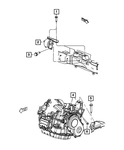 Engine Mounting for 2018 Dodge Journey #3