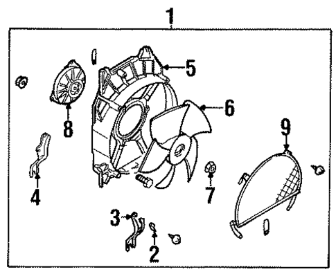 Condenser Fan for 2001 Isuzu Trooper #0
