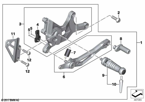 Footrests for 2017 BMW-Motorrad R nineT Racer #1