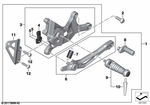 46718396624 - : Footrest, Right for BMW-Motorrad Image