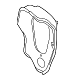 95564513400 - Body: Speaker Housing for Porsche: Cayenne Image