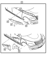82207414 - Mopar Accessories - Component Parts: Bodyside Graphics Kit for Mopar Image