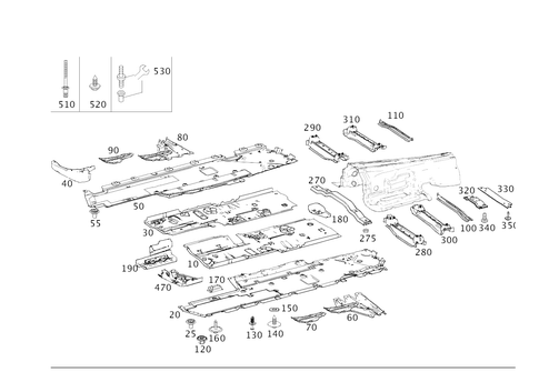 Front Floor for 2021 Mercedes-Benz S63 AMG #0