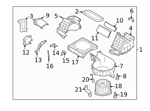 Blower Motor & Fan for 2013 Subaru Forester #0