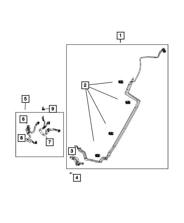 « 68166780AB – Fuel and Accelerator Pedal : Canalisation De Carburant Agrafe pour Mopar Image »