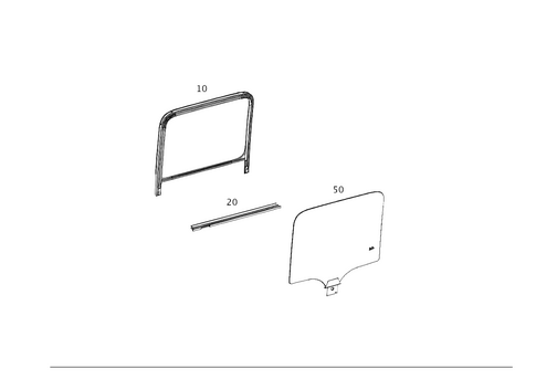 Rear Door Windows for 2018 Mercedes-Benz G550 #0