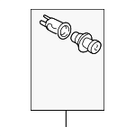 8550012240 - Body: Lighter Assembly for Scion: tC | Toyota: 4Runner, Corolla, Highlander, Land Cruiser, MR2 Spyder, RAV4, Sequoia, Sienna, Supra, Tacoma, Tundra Image