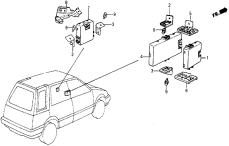 Controller for 1984 Honda Wagovan #0