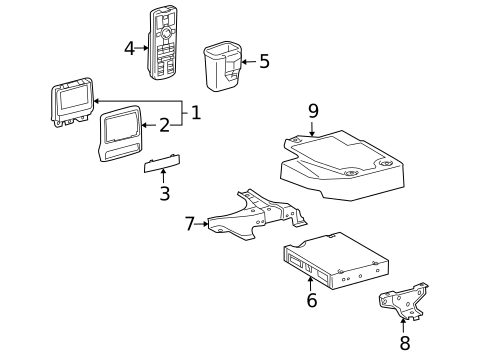 Entertainment System Components for 2017 Lexus GX460 #0