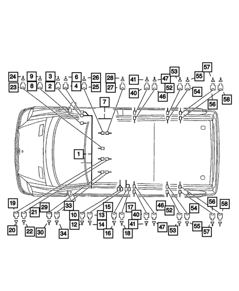 Wiring-Body & Accessories for 2007 Dodge Sprinter 2500 #0