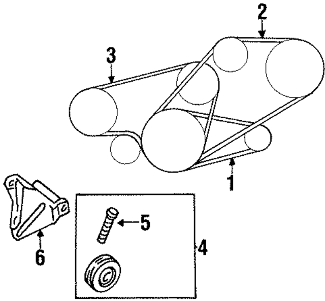 1172097E20 - : Accessory Drive Belt for Nissan Image