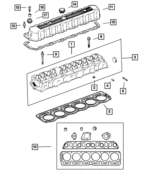 Cylinder Head for 2003 Jeep Grand Cherokee #0