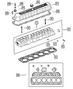 53010334 - Engine 4.0L Six Cylinder: Cylinder Head for Mopar Image