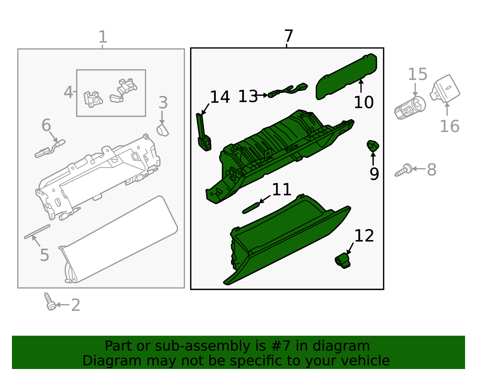 LR152445 - Glove Box Assembly 2022-2023 Land Rover Range Rover | Land ...