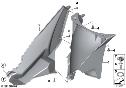 Rear Wheel Cover, License Plate Bracket for 2021 BMW-Motorrad R 1250 RT #1