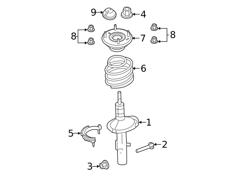 Shocks & Struts for 2011 Ford Flex #0