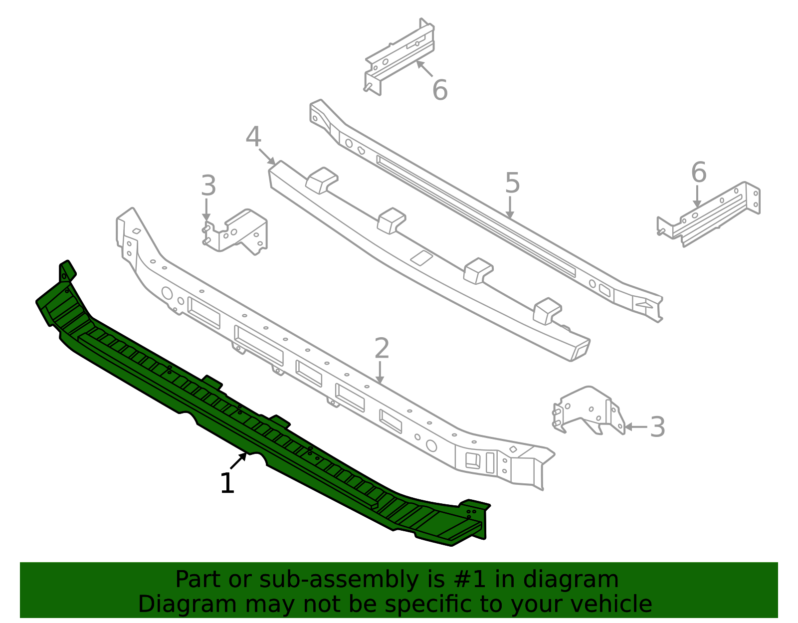 62091-7KA0A - Bumper Impact Absorber 2025-2026 Nissan Armada | Official ...