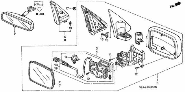 Mirror for 2003 Honda CR-V #0