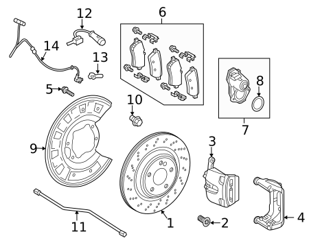 Rear Brakes for 2018 Mercedes-Benz E63 AMG S #3