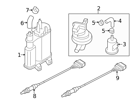 Emission Components for 2014 Volkswagen CC #0