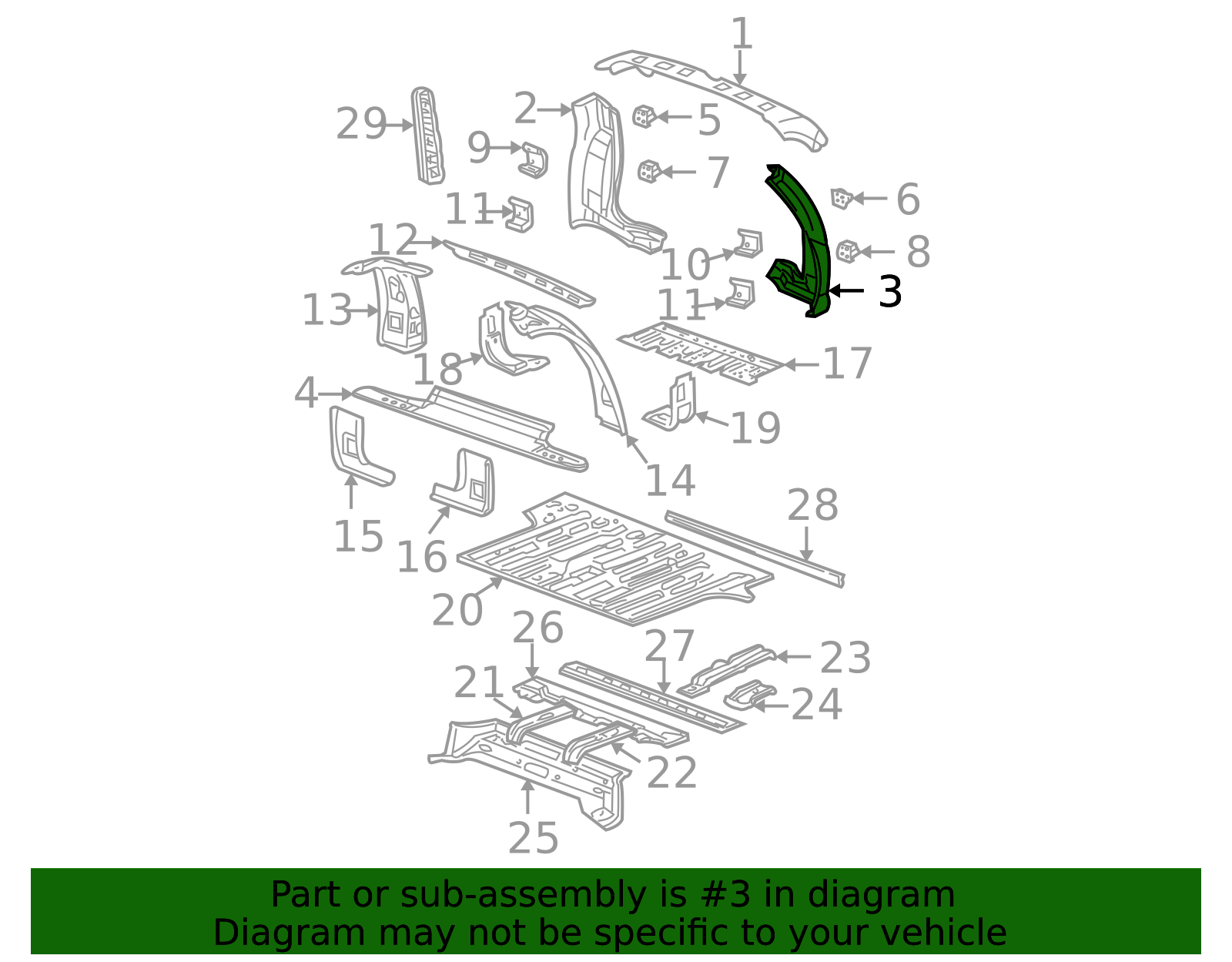 12477617 - High-Quality Opening Frame for AutoNation Parts
