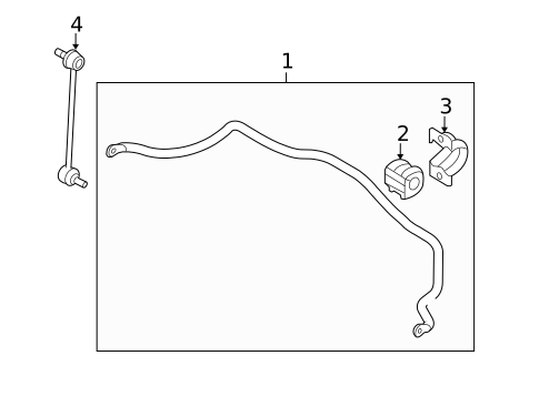Stabilizer Bar & Components for 2008 Hyundai Entourage #0