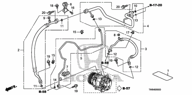 A/C Hoses - Pipes for 2010 Honda Insight #0