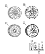 5LN634X8AC - : Aluminum Wheel, Front Or Rear for Mopar Image