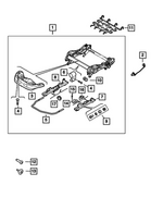 68097783AA - Interior Trim: Riser Shield for Mopar Image