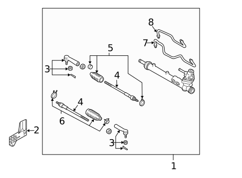 Steering Gear & Linkage for 2006 Nissan Maxima #0