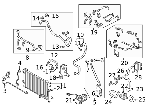 A/C Clutch & Compressor for 2017 Hyundai Ioniq #0