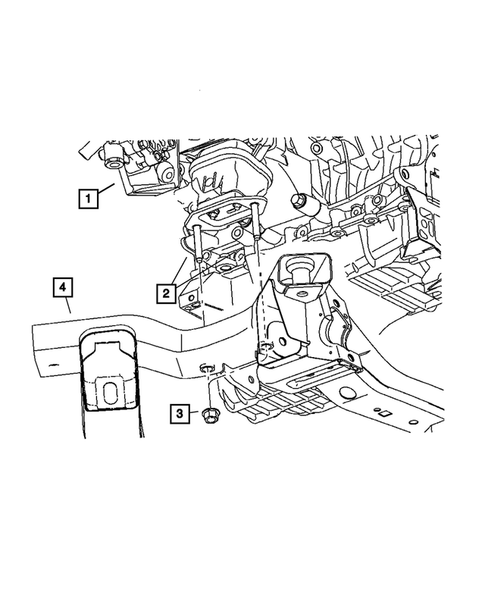 Engine Mounting for 2005 Dodge Magnum #11