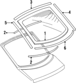 MB645169 - : Reveal Molding for Mitsubishi: 3000GT Image