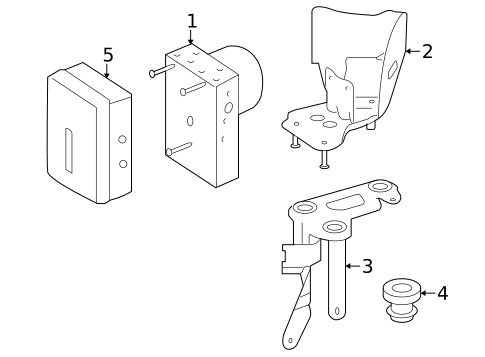ABS Components for 2009 Mercedes-Benz GL 450 #0