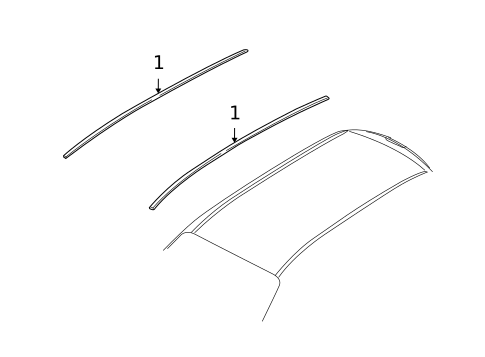 Exterior Trim - Roof for 2009 Kia Rondo #1