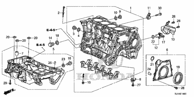 Cylinder Block - Oil Pan (1.5L) for 2020 Honda CR-V #0