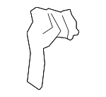 9A726088504 - HVAC: Bracket for Porsche: Cayenne, Panamera Image