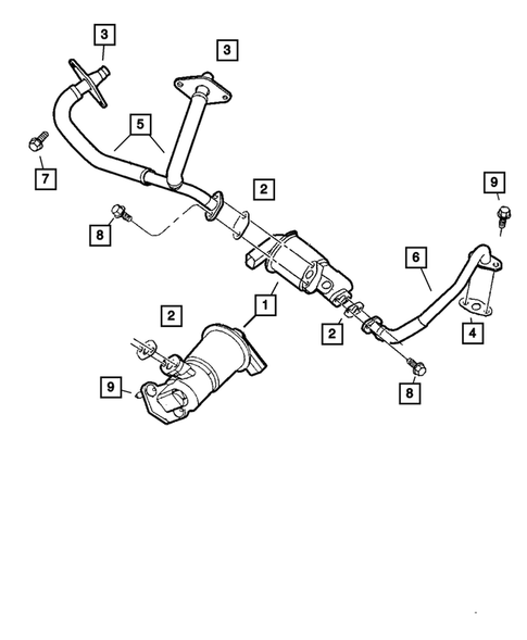EGR System for 2006 Chrysler Sebring #1