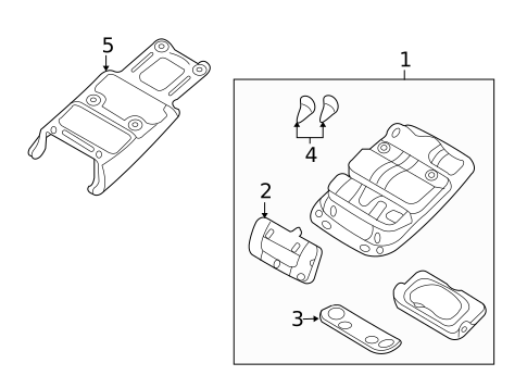 Overhead Console for 2007 Hyundai Entourage #0