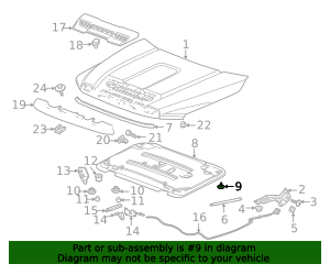Hood Insulator Retainer 11611677 GM | GMPartsDirect.com