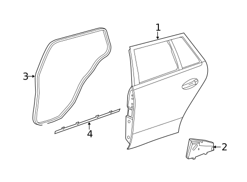 Door & Components for 2016 Mercedes-Benz E350 #1