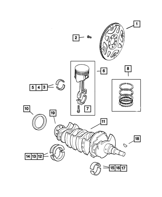 « 5093449AA – Engine 2.4L Four Cylinder : Bielle Trousse De Roul pour Mopar Image »