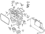 8310227 - Heating and Ventilation: Connector for Mercedes-Benz: 190D, 190E Image