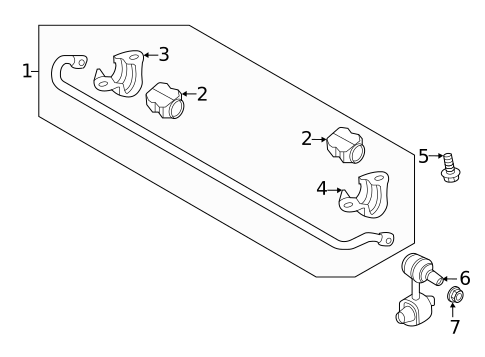 Stabilizer Bar & Components for 2022 Kia Forte #1